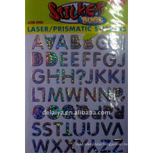 Assorted novelty laser sticker for Letter